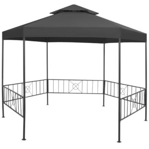 Elegant Outdoor Garden Gazebo Canopy Sunshade Shelter Water-Resistant Ventilated