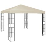 Gazebo 3x3 m Cream