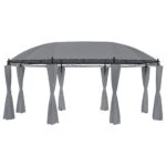 Gazebo with Curtains 520x349x255 cm Anthracite