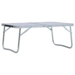 Folding Camping Table Portable Outdoor Picnic BBQ Tailgate White Aluminium