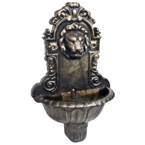 Vintage   Head Wall Fountain Indoor Water Feature with Pump and Hose