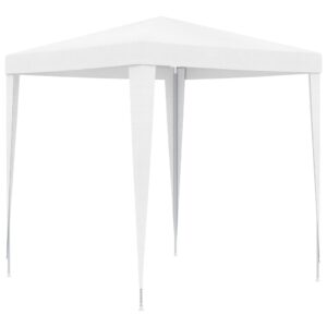 Outdoor Garden Gazebo Canopy UV Water Resistant White Event Marquee Iron Frame