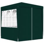 Professional Party Tent with Side Walls 2x2 m Green 90 g/m²