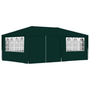 Outdoor Garden Party Canopy Tent UV Water Resistant with Side Walls Green