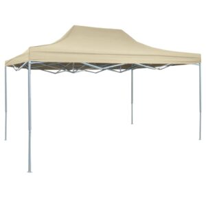 Professional Folding Party Tent 3x4 m Steel Cream