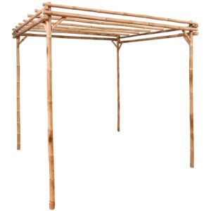 Bamboo Garden Pergola Weather-Resistant Outdoor Climbing Plants Support Structure