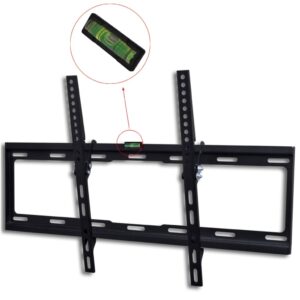 Heavy Duty Tilting TV Wall Mount Bracket Secure Iron Construction Easy Install