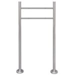 Stainless Steel Dual Mailbox Post Stand Modern Design Weather-Resistant with Mount