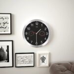 Modern Black Wall Clock with Hygrometer Thermometer Large Dial Home Office Decor