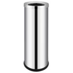 Elegant Stainless Steel Open Top Waste Bin Large Capacity for Office Hotel