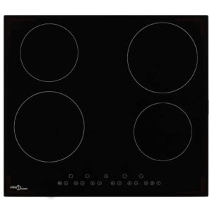 Black Ceramic Touch Control Hob Heat-Resistant Glass Sensor Auto Hotplates