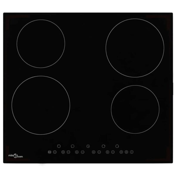 Black Ceramic Touch Control Hob Heat-Resistant Glass Sensor Auto Hotplates