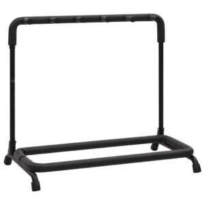 Adjustable Multi-Guitar Floor Rack Stand Holder Organizer Foldable Black Steel