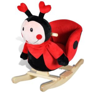 Plush Ladybug Rocking Animal Toy Soft Comfortable Baby Toddler Ride On Cuddle