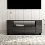 TV Cabinet High Gloss Grey 120x35x48 cm Engineered Wood