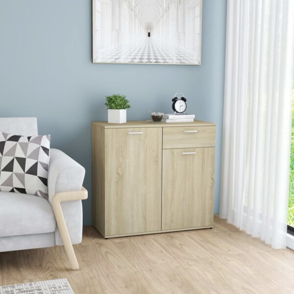 Sideboard Sonoma Oak 80x36x75 cm Engineered Wood