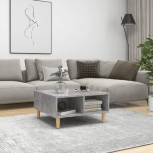 Coffee Table Concrete Grey 60x60x30 cm Engineered Wood