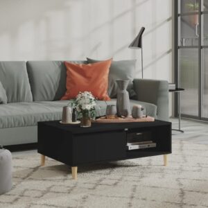 Coffee Table Black 90x60x35 cm Engineered Wood