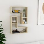 Wall Shelves 2 pcs Sonoma Oak 50x15x50 cm Engineered Wood