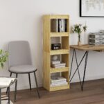 Solid Pine Wood Bookcase Room Divider Storage Display Shelving Organizer Decor