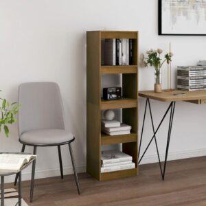 Book Cabinet Room Divider Honey Brown 40x30x135.5 cm Pinewood