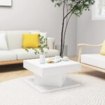 Coffee Table White 57x57x30 cm Engineered Wood