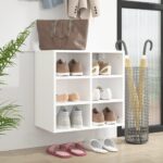 Shoe Cabinet White 52.5x30x50 cm