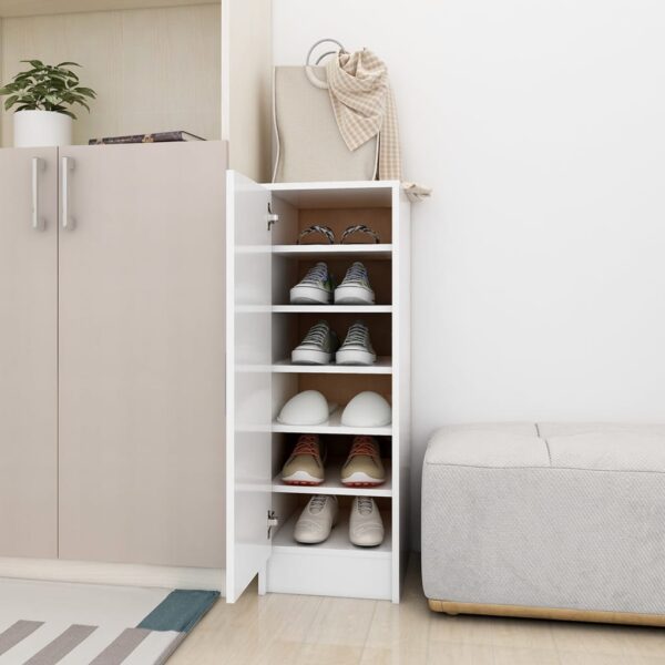 Shoe Cabinet White 32x35x92 cm Engineered Wood