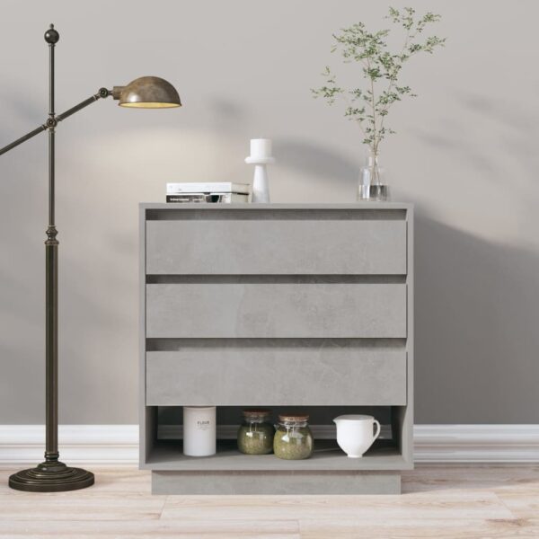 Sideboard Concrete Grey 70x41x75 cm Engineered Wood