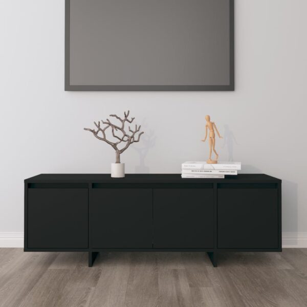 Modern Black TV Stand Media Entertainment Center Console Cabinet Storage Unit