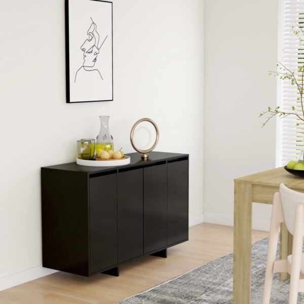 Sideboard Black 120x41x75 cm Engineered Wood