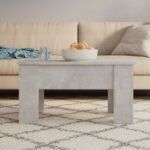 Coffee Table Concrete Grey 79x49x41 cm Engineered Wood