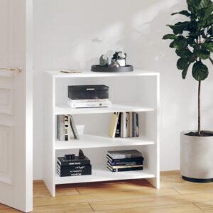 Elegant White Sideboard Cabinet Storage Organizer with Shelves Wood Finish