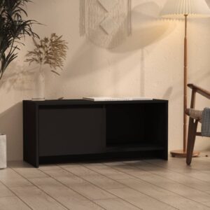 TV Cabinet Black 90x35x40 cm Engineered Wood