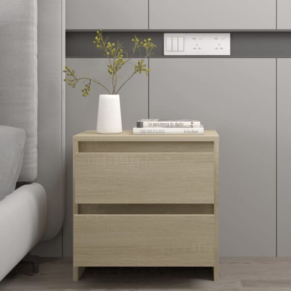 Bedside Cabinet Sonoma Oak 45x34.5x44.5 cm Engineered Wood