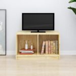 Modern Solid Pine Wood TV Stand Media Storage Cabinet Hifi Stereo Unit Organizer