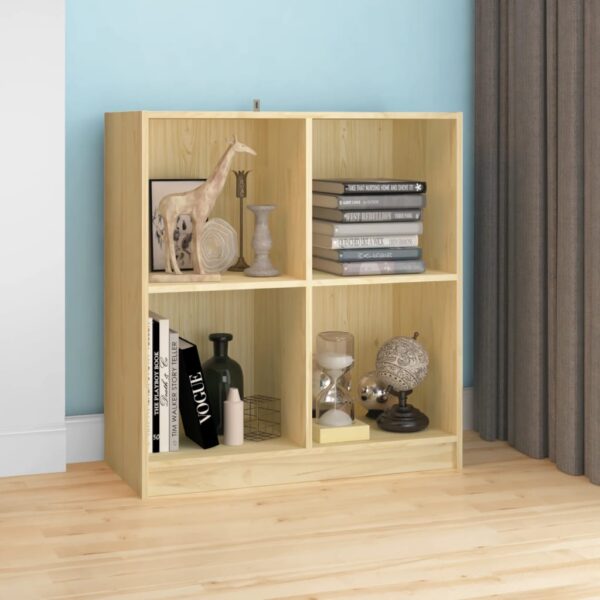 Modern Solid Pine Wood Sideboard Storage Cabinet with Spacious Compartments