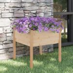 Garden Planter 70x70x70 cm Solid Pinewood