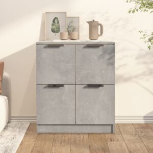 Sideboard Concrete Grey 60x30x70 cm Engineered Wood