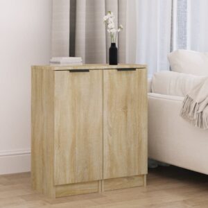 Sideboards 2 pcs Sonoma Oak 30x30x70 cm Engineered Wood