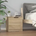 Bedside Cabinet Sonoma Oak 40x39x40 cm