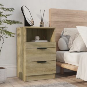 Bedside Cabinet Sonoma Oak Engineered Wood