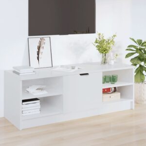 TV Cabinet High Gloss White 102x35.5x36.5 cm Engineered Wood