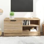 TV Cabinet Sonoma Oak 80x35x36.5 cm Engineered Wood