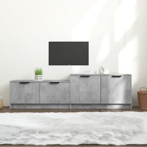 TV Cabinet Concrete Grey 158.5x36x45 cm Engineered Wood