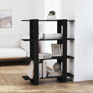 Versatile Black Bookshelf Storage Organizer Display Shelf Room Divider Furniture