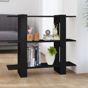 Versatile Black Bookshelf Cabinet Room Divider Storage Organizer Easy Clean