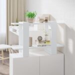 Versatile White Bookshelf Cabinet Room Divider Storage Organizer Easy Clean