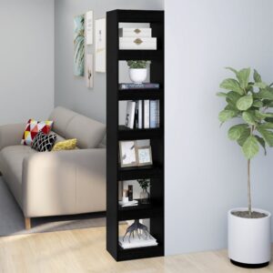 Versatile Black Bookshelf Cabinet Room Divider Storage Organizer Display Unit