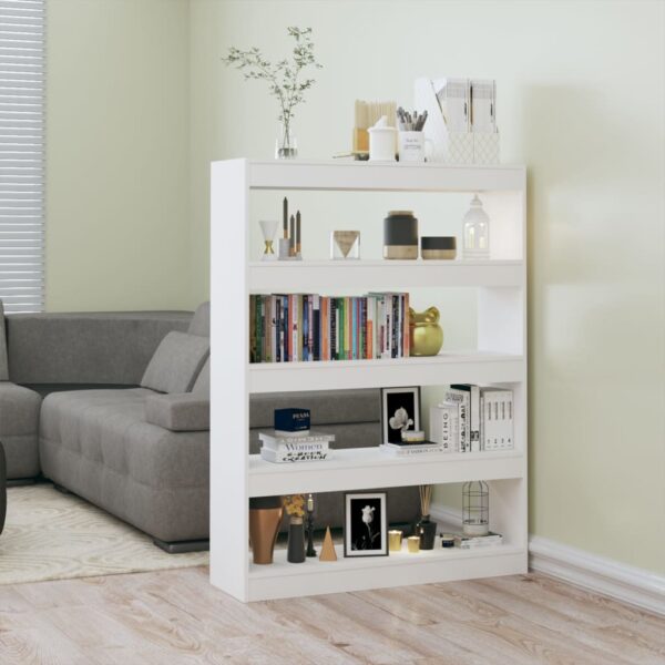 White Modern Bookshelf Cabinet Room Divider Storage Organizer Display Shelf